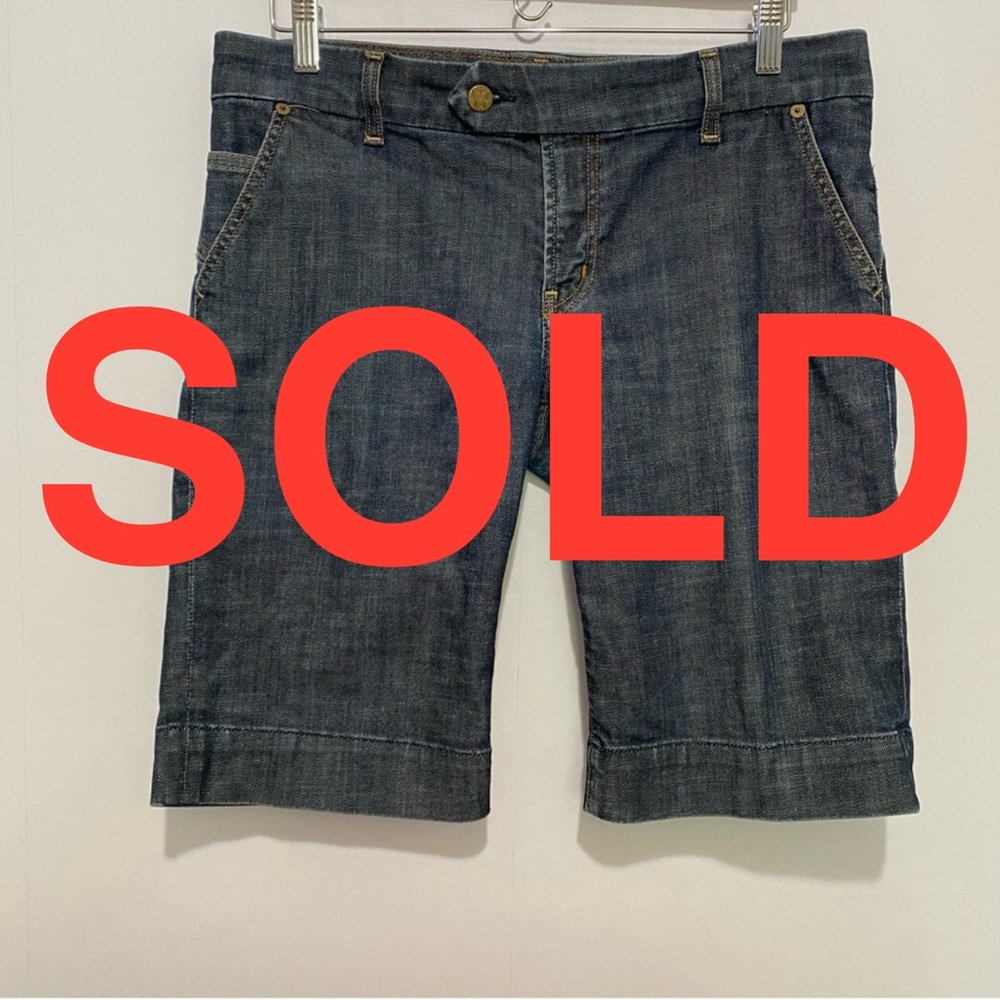 Citizens of Humanity Women's Bermuda Short Size 31 Made in USA Cotton Denim‎